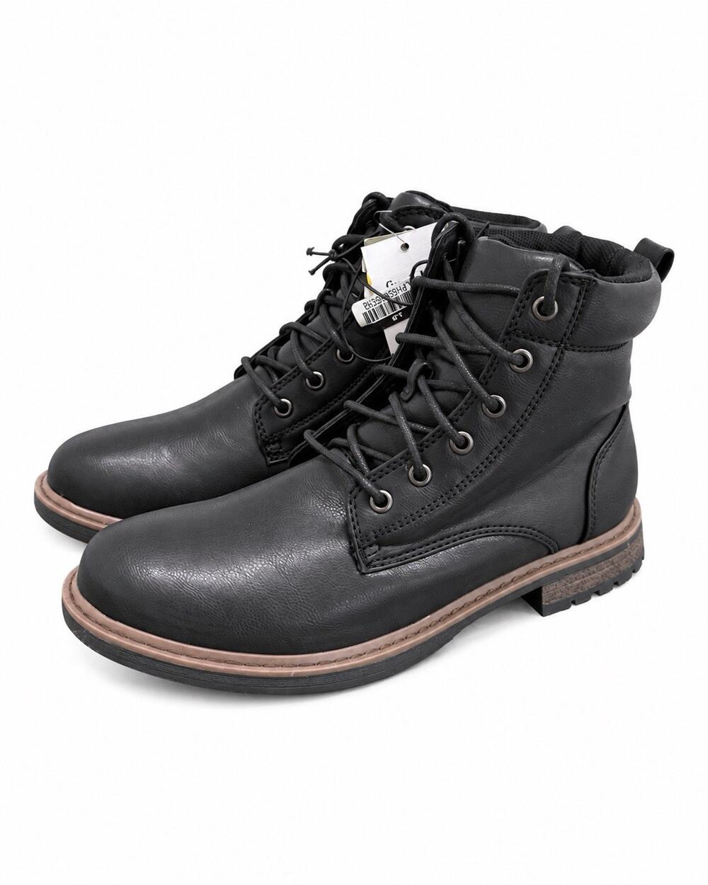 Goodfellow & Co Men’s Size 8 Black Lace Up Ankle Boots Casual Work Style NWT